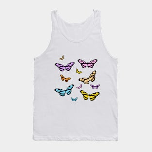 Pastel Butterflies Tank Top